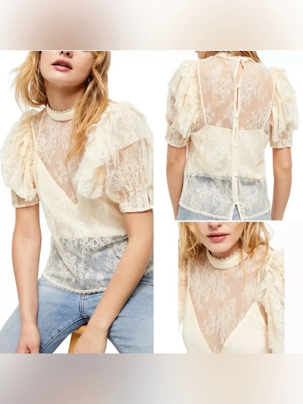 Secret Admirer Romantic Lace Blouse